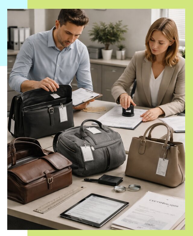 Сертификация сумок в Нижнекамске от 7604 руб. | Алешин-Нжм