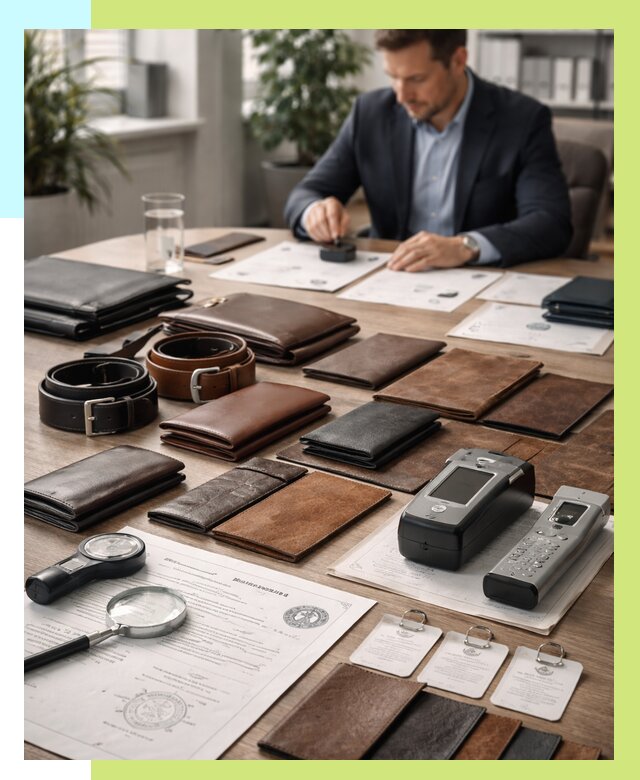 Сертификация кожаных изделий в Нижнекамске от 12167 р. | Алешин-Нжм