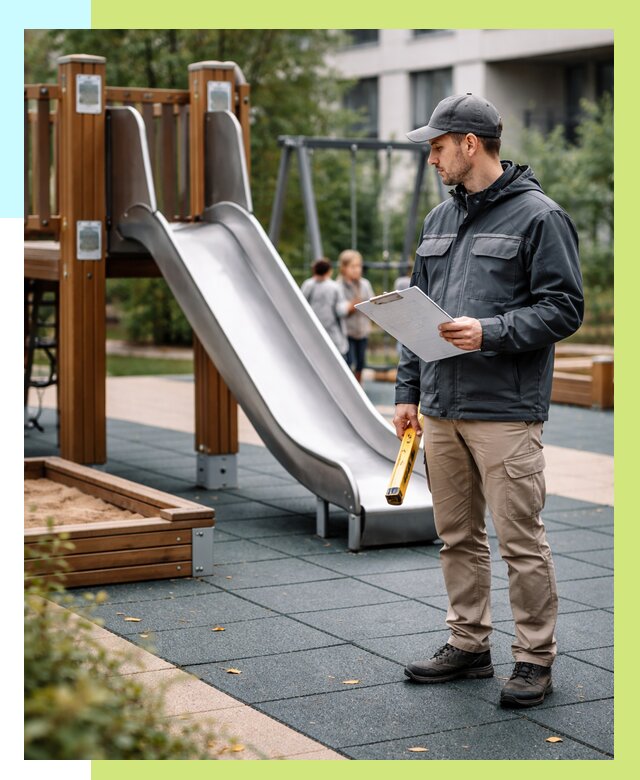 Сертификация детских площадок в Нижнекамске от 25348 р. | Алешин-Нжм