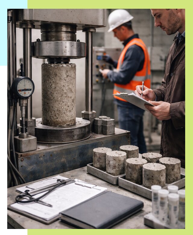 Сертификация бетона в Нижнекамске от 30417 р. сертификат | Алешин-Нжм