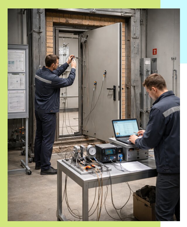 Сертификация противопожарных дверей в Нижнекамске по ГОСТ и ТР