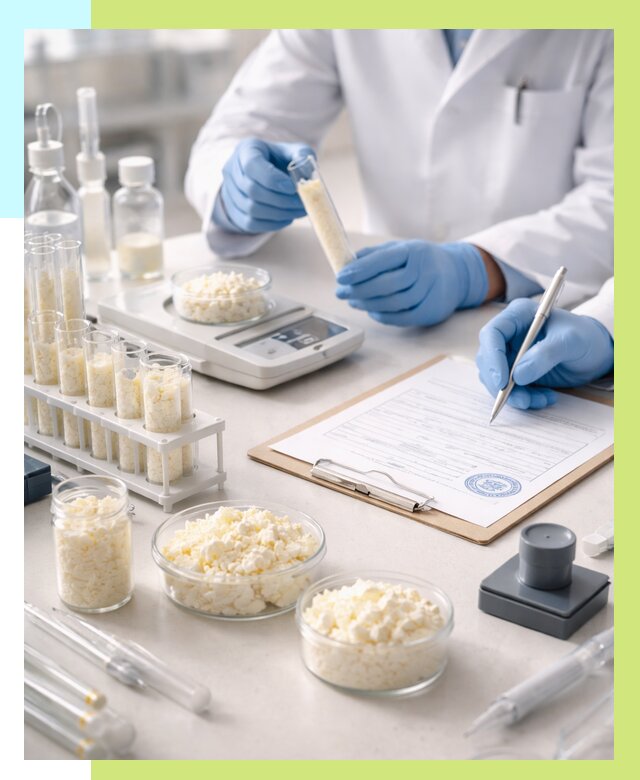 Сертификация творога в Нижнекамске от 12167 р. под ключ | Алешин-Нжм