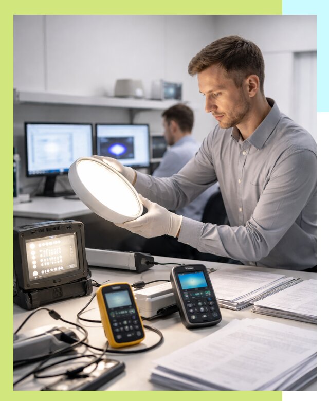 Сертификация светильников в Нижнекамске: испытания и оформление