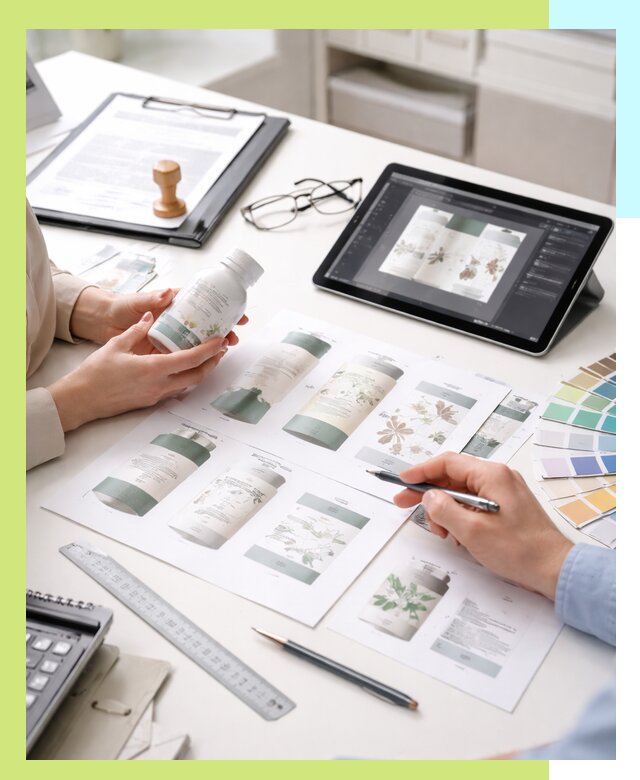 Профессиональная разработка дизайна и текста этикетки продукции в Нижнекамске