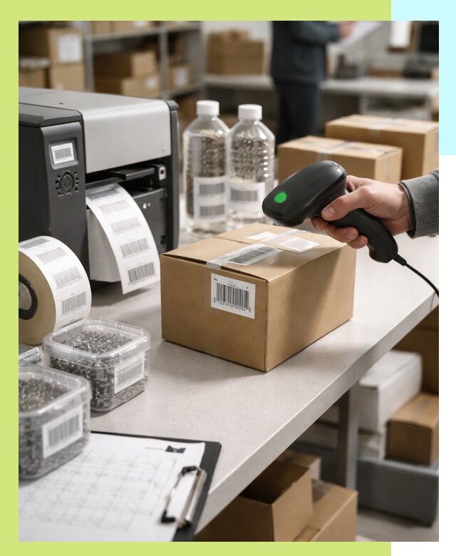 Штрихкодирование продукции и маркировка для продажи в Нижнекамске